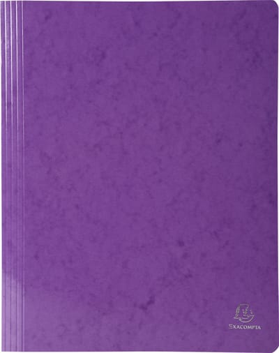 Exacompta 25x Snelhechtmap IDERAMA® in gelamineerd glanskarton 355gm2 - A13 - Purper - 380812B