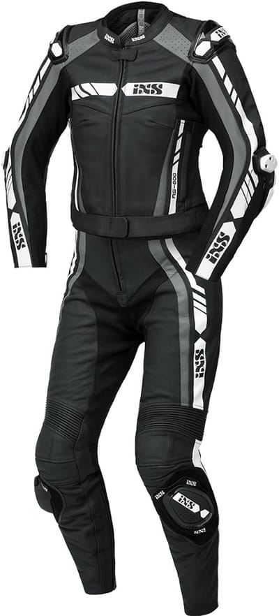 IXS RS-800 1.0 Dames Zwart Grijs Wit 2-Delig Motorpak - Racepak