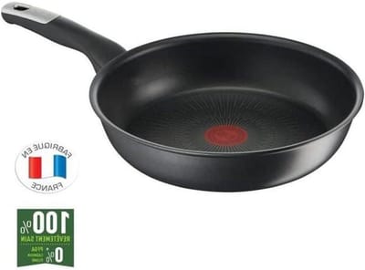 Koekenpan - Koekenpan met anti-aanbak - Lekker Koken - Krasbestendige coating - 26 cm - Zwart