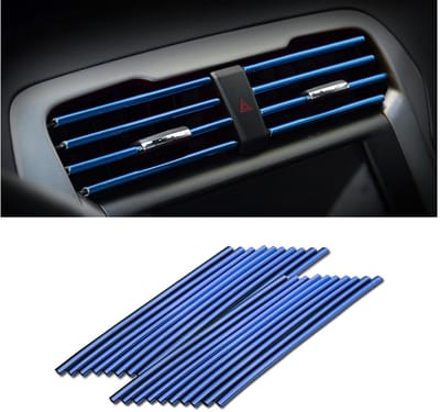 Dailygoods- Decoratieve Strips 20 Stuks - Meerkleurige Accessoires - Auto-Interieur - Ventilatieopeningen - Kwaliteitsmateriaal - Uniek Ontwerp - Interieurdecoratie