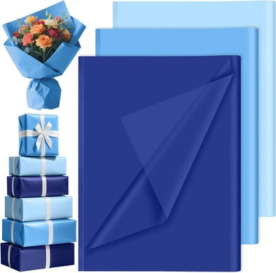 90 Vellen Verjaardagsfeest Thema Zeemeermin Blotting Papier, Tissuepapier voor Cadeauverpakkingen, DIY Cadeaubox, Baby Shower en Vrijgezellenfeest Decoraties