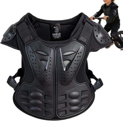 Kinder Cross Bescherming - Motorjas Jeugd - Outdoor Activiteiten - Schokabsorberend Ontwerp - 45 x 36 cm - Meerdere Kleuren