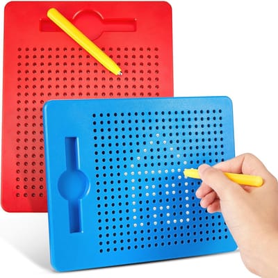 Kleine magnetische tekenborden voor kinderen - 2 stuks magnetische doodle boards met pennen