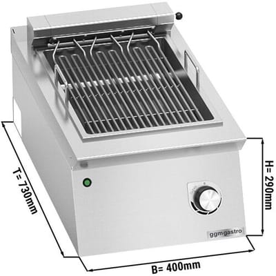 GGM Gastro Elektrogrill - 4 kW Zilver