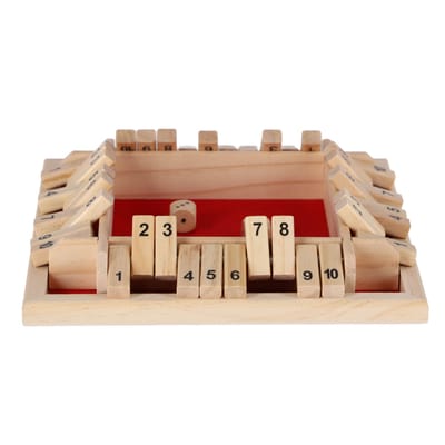 Shut the Box spel hout Bord- & kaartspellen Bordspellen Spellen voor buiten