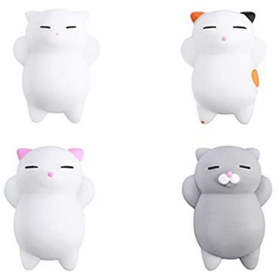 Kawaii Kat Squishy Mini Speeltjes - Stress Verlichting Dieren Mochi Squishies