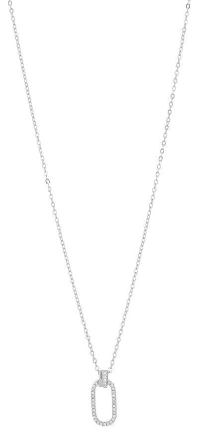 AKZENT Akzent dames ketting met hanger "Solomia" uit 925 Sterlingzilver, gerhodineerd, duurzaam