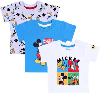 3 x Mickey Mouse en vrienden T-shirt DISNEY