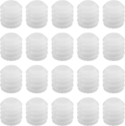 Famanu - Scharnierpluggen, kunststof expansiepluggen, 100 stuks, M4 x 10 mm, wit, scharnierpluggen, accessoires, reserveonderdeel voor kast, 8,8 x 10 mm