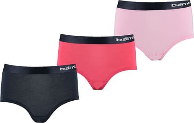 Apollo - Bamboe Hipster Meisjes - Navy Blauw - 3-Pak - Maat 122/128 - Ondergoed meisjes - Meisjes boxershorts - Meisjes ondergoed