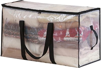 Matraszakken Verhuizing - Opbergtas Rits - Ruimte Besparen - Waterdichte Bescherming - 686x38cm - Transparant