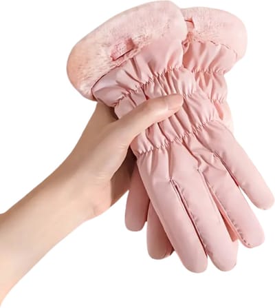Bovista Winterhandschoen - Handschoenen - Touchscreen Handschoenen - Handschoenen WInter - Winter - Fluweel - Beige