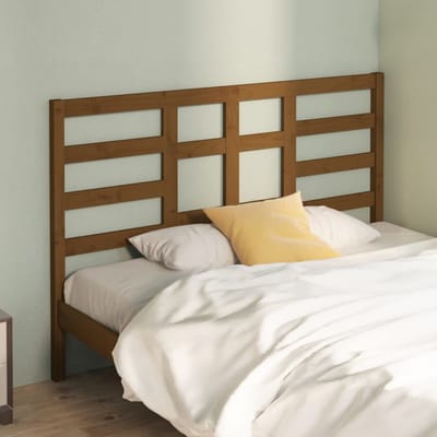 vidaXL - Hoofdbord - 146x4x104 - cm - massief - grenenhout - honingbruin