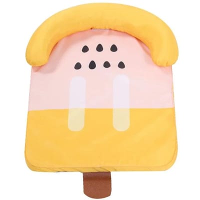 Tapis Rafraîchissant d'Été pour Animaux de Compagnie Coussin de Glace Chiens de Grande Taille Siège Lit de Couchage pour Chat Respirant Lavable Fournitures Coussin Couverture de Voiture Canapé Chenil 40x50cm white