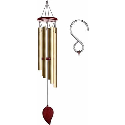 Geldboom 6 Buis Windgong Kapelklokken Windgongen Deur Muur Hangend Ornament Huis Tuin Buiten Decor Windgongen brown