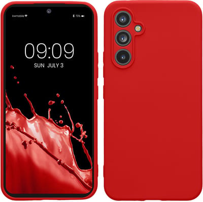 kwmobile telefoonhoesje geschikt voor Samsung Galaxy A54 5G - Hoesje voor smartphone - Precisie camera uitsnede - In klassiek rood