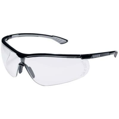 uvex sportstyle 9193080 Veiligheidsbril Incl. UV-bescherming Grijs, Zwart EN 166, EN 170 DIN 166, DIN 170