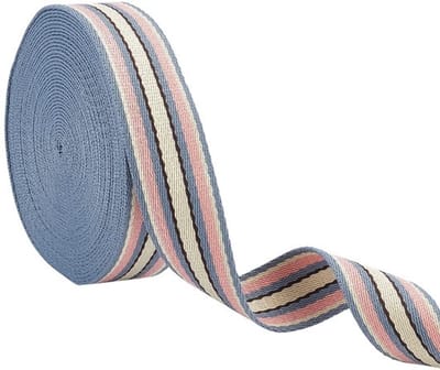 Store_8 - Geweven kanten lint - Gestreept jacquard-lint - 9 meter