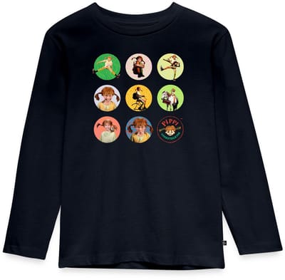 Pippi Langkous Foto's Van Pippi In Cirkels Premium T-Shirt Kinderen