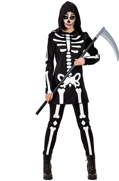 Boland - Kostuum Skeleton woman (S) - Volwassenen - Skelet - Grim Reaper - Halloween - Cosplay - Themafeest - Carnaval