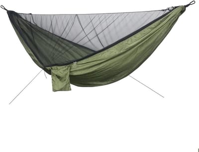Dubbele Hangmat - Kampeerhangmat Schommel - Buiten Ontspannen - Sterk Katoen Polyester - 200x100cm - Geel