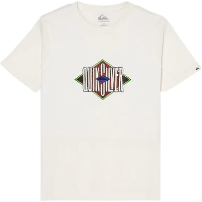 Quiksilver Losange T-shirt Met Korte Mouwen Wit 14 Years Jongen