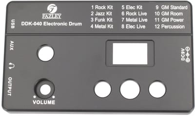Vervangende top cover voor Fazley DDK-020 drumcomputer - Fazley 11575