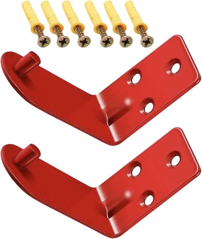 Brandblusser Beugel - Wandhouder Metaal - Veiligheid Organiseren - Robuuste Constructie - Universeel 9kg - Rood
