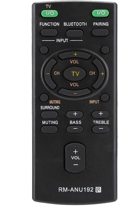 SPHProducts - Soundbar-afstandsbediening - Vervangend model - Ergonomisch ontwerp - Hoogwaardige kwaliteit - Geschikt voor Sony Sound Bars - Infrarood