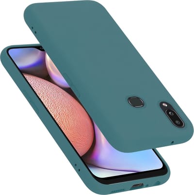 Cadorabo Hoesje geschikt voor Samsung Galaxy A10s / M01s in LIQUID GROEN - Beschermhoes gemaakt van flexibel TPU silicone Case Cover