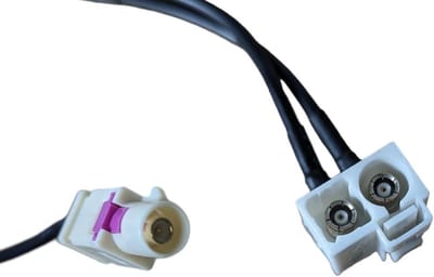 Radio Antenne Adapter - Y Splitter Kabel - Auto Radio Upgrade - Dubbele Fakra Output - 22cm Pakket