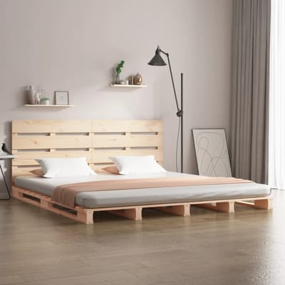 vidaXL - Bedframe - zonder - matras - massief - grenenhout - 160x200 - cm