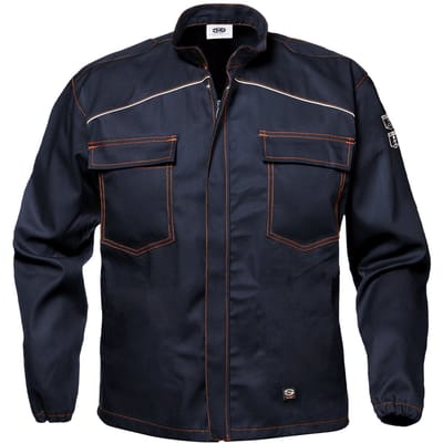 SIR SAFETY POLYTECH Stof Werkjas HEREN Veiligheidsjas Donkerblauw - Antistatisch - Vlamvertragend - Reflecterende Details