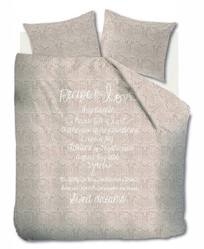 Ariadne At Home Recipe for Love Dekbedovertrek - Tweepersoons - 200x200/220 cm - Natural