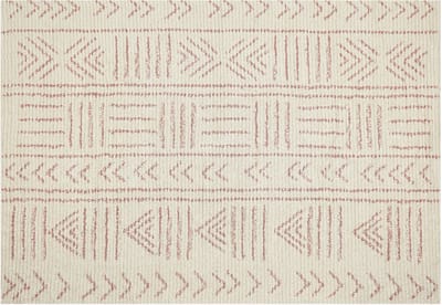 EDIRNE - Laagpolig vloerkleed - Beige - 140 x 200 cm - Katoen