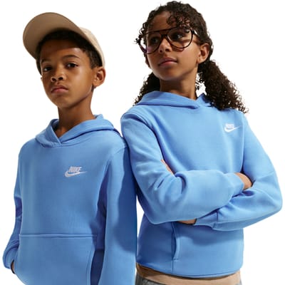 Nike fleece Hoodies Kinder - Blauw - Maat 137 - 147 CM - Katoen Jersey