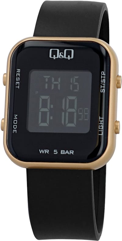 Q&Q-digitaal-heren-dames-unisex-horloge-datum-40x34 mm-stopwatch-5 bar water resist-licht-2 tijden-datum-alarm