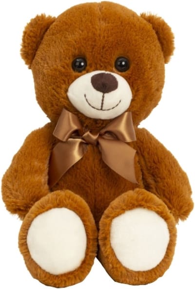 Bobbel Home Pluche Knuffelbeer - Teddybeer - Met strik - Bruin - Met Strik - 31CM - leuk geschenk