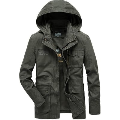 Jassen voor Mannen Lente en Herfst Nieuwe Mannen Middellange Jassen Gewassen Jassen Mannen Tops 4XL black