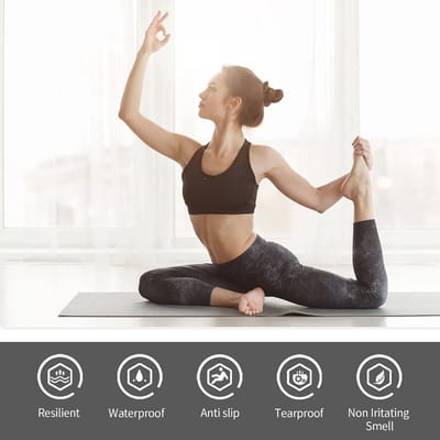 Antislip TPE Yogamat voor Yoga en Fitness - Milieuvriendelijk, Lichtgewicht, en Draagbaar