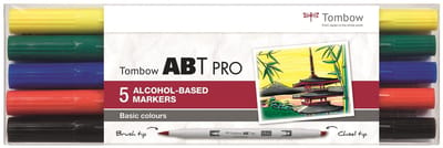 Tombow ABT Pro set Basic colors 5 stuks
