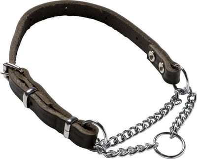 Adori Slipketting Halsband Vario Donkerbruin - Hondenhalsband - L/Xl 60x1.4-0.25 Cm