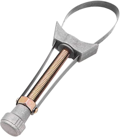 Dailygoody - oliefilterverwijderingshulpmiddel - verstelbare oliefilterverwijderingsriemsleutel - ruimtebesparend ontwerp - 60 mm en 105 mm olie...