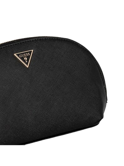 GUESS Utensil zak Dome Cosmetic Pouch Black Zwart