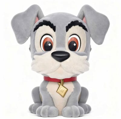 Lady and the Tramp Figural Bank Tramp (with special Flocking) 20 cm