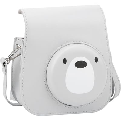 Housse de protection rétro en PU pour appareil photo instantané mini11, avec bandoulière