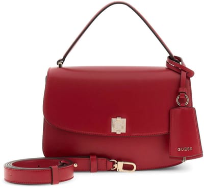 GUESS schoudertas handtas Audrey Convertible Xbody Flap Dark Cherry rood