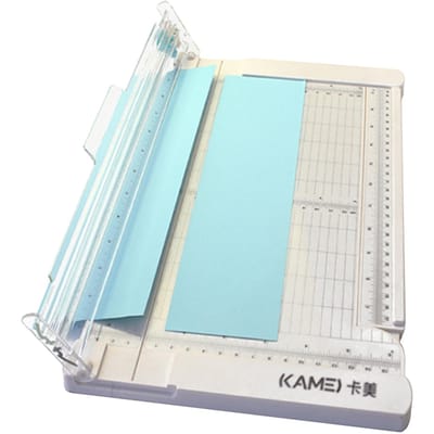Mini Papiertrimmer Guillotinesnijder 6 Inch (152 mm) Snijlengte desktop papiersnijmachine small size white