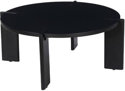 sweeek - Ronde salontafel in massief hout 80cm - reva
