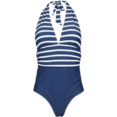 Rock Rebel by EMP - Rock Zwempak - Retro Neckholder Swim Suit - S - voor Vrouwen - navy